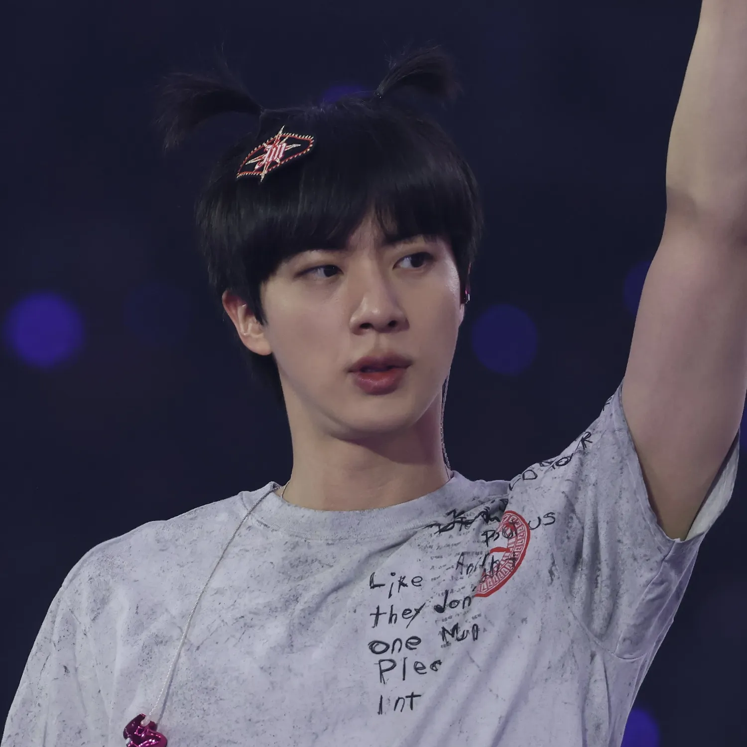 Recent activity shot of Jin (BTS)