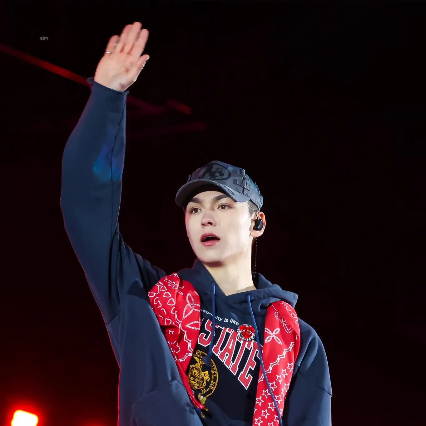 Recent activity shot of Vernon (SEVENTEEN)