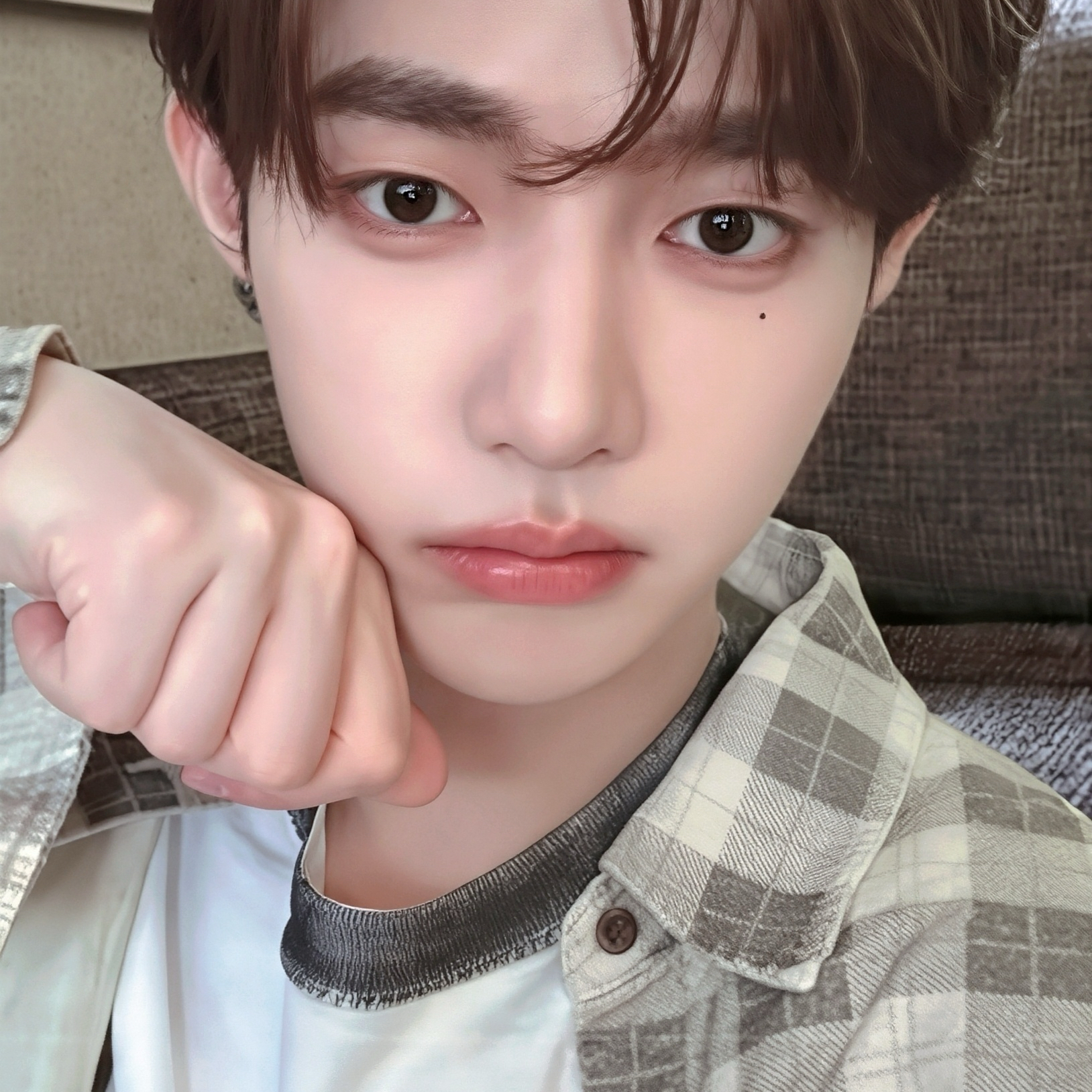 A moment captured by Zhang Hao's fan