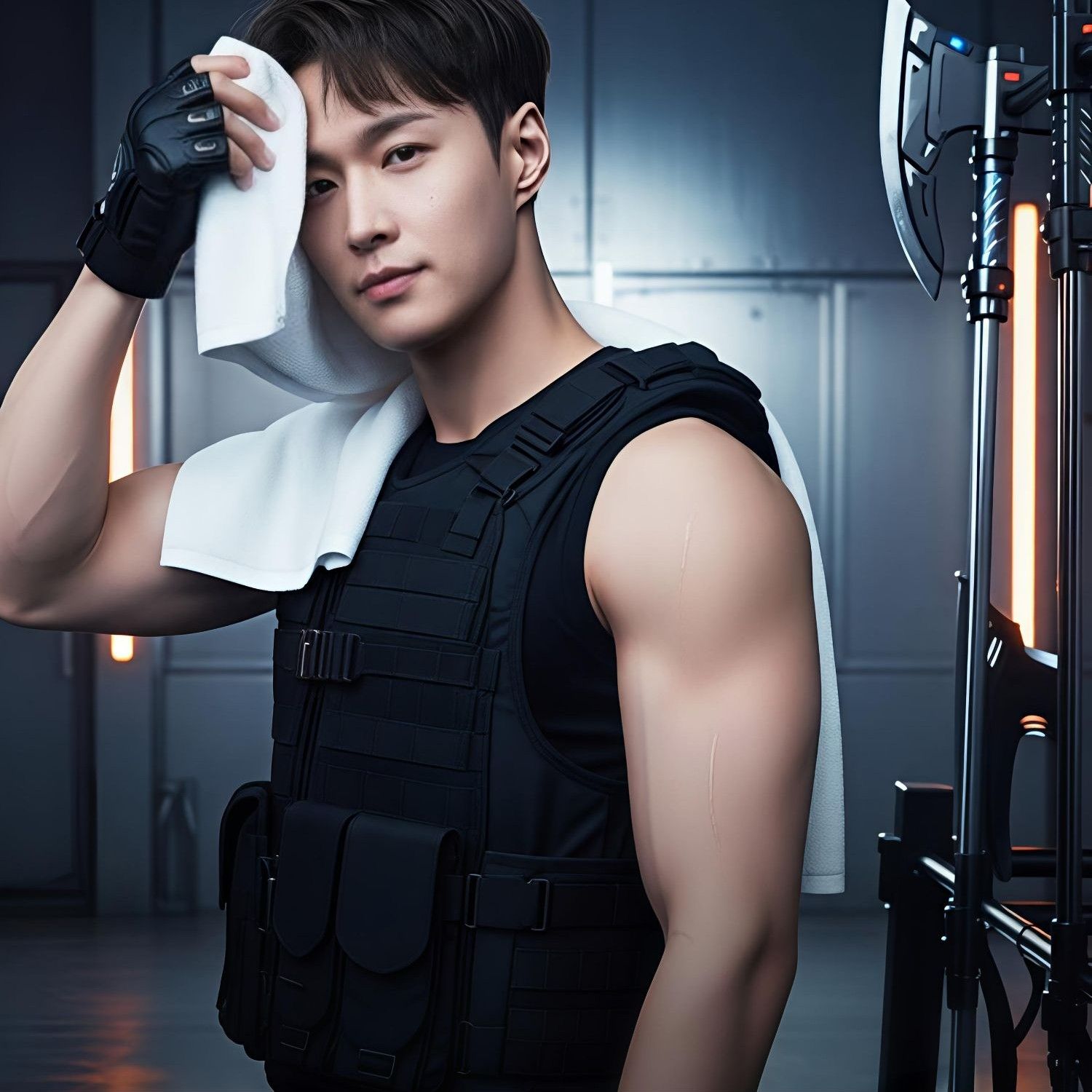 レイ (EXO)の舞台裏ショット