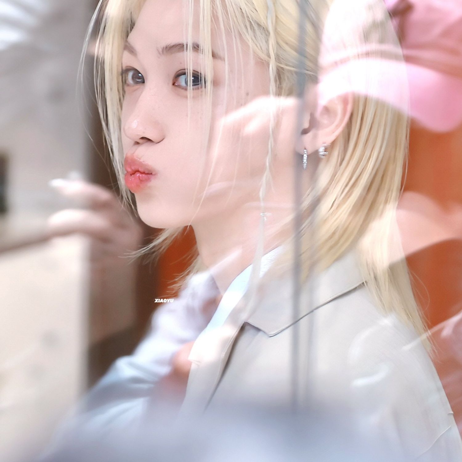 A moment captured by Felix (Stray Kids)'s fan
