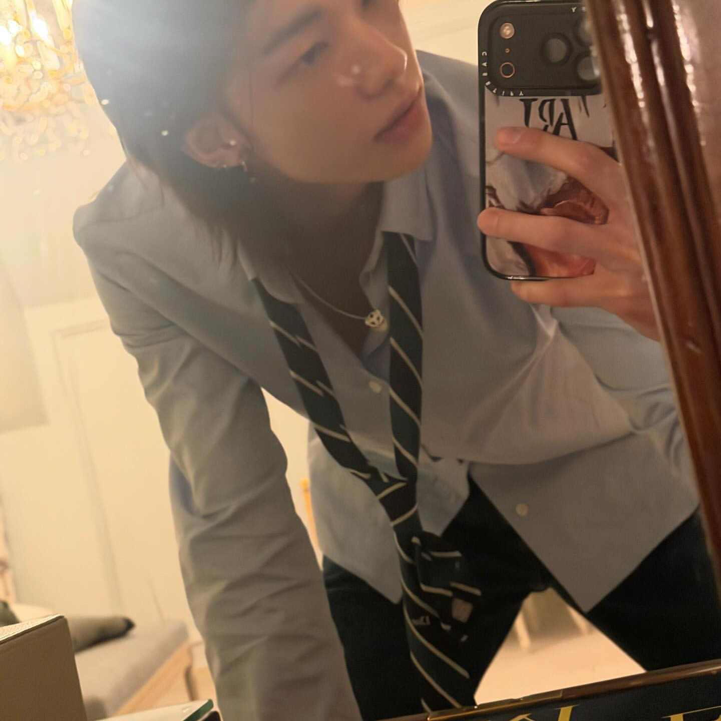 A moment captured by Hyunjin (Stray Kids)'s fan