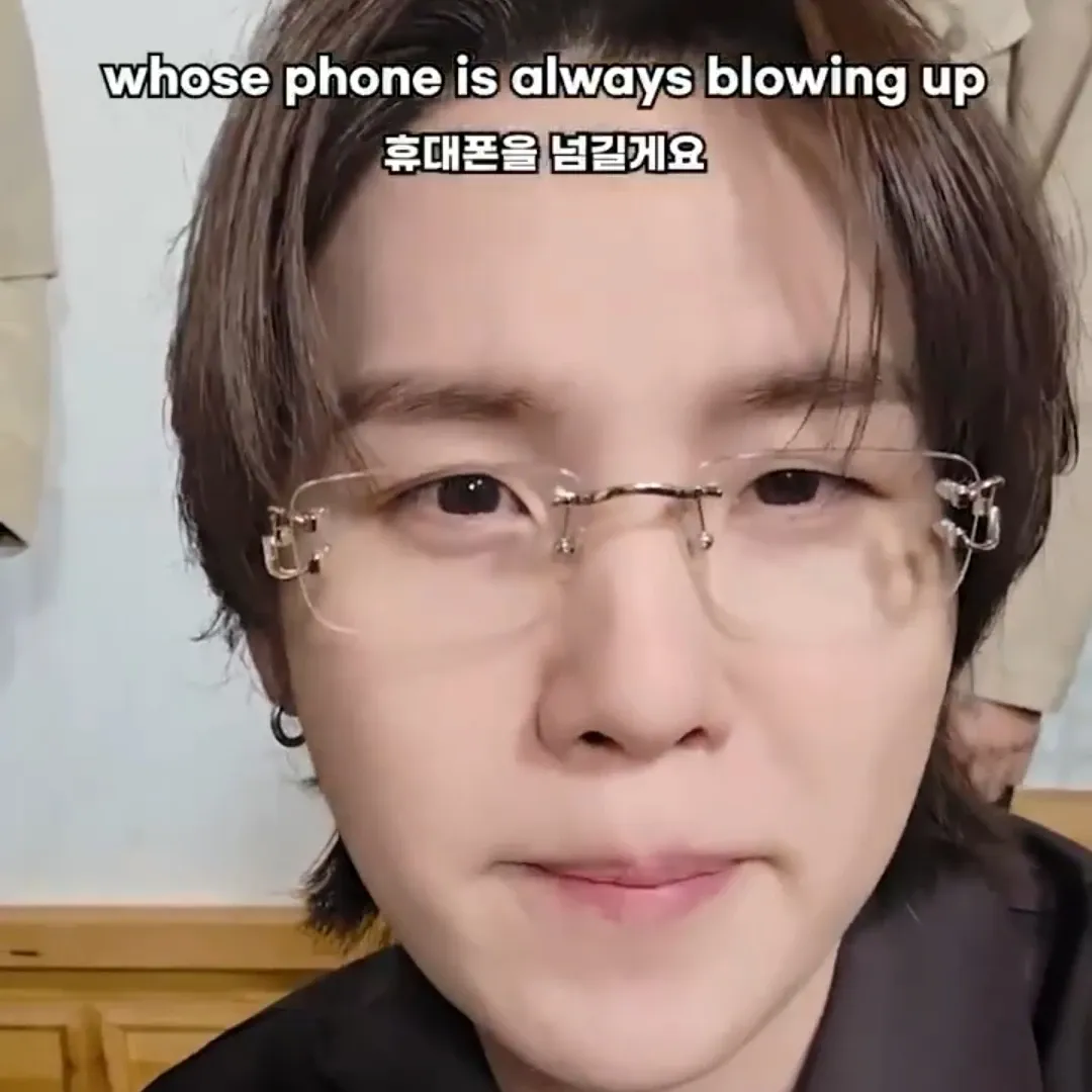 A moment captured by SUGA (BTS)'s fan