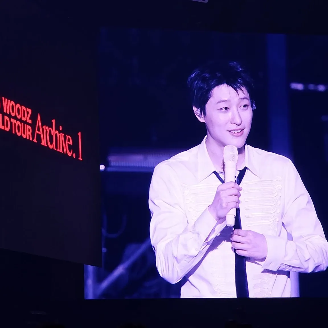 A moment captured by WOODZ's fan