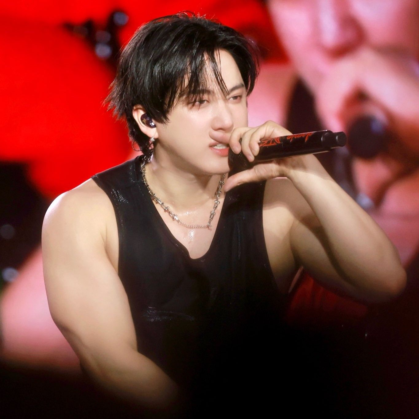 A moment captured by Changbin (Stray Kids)'s fan