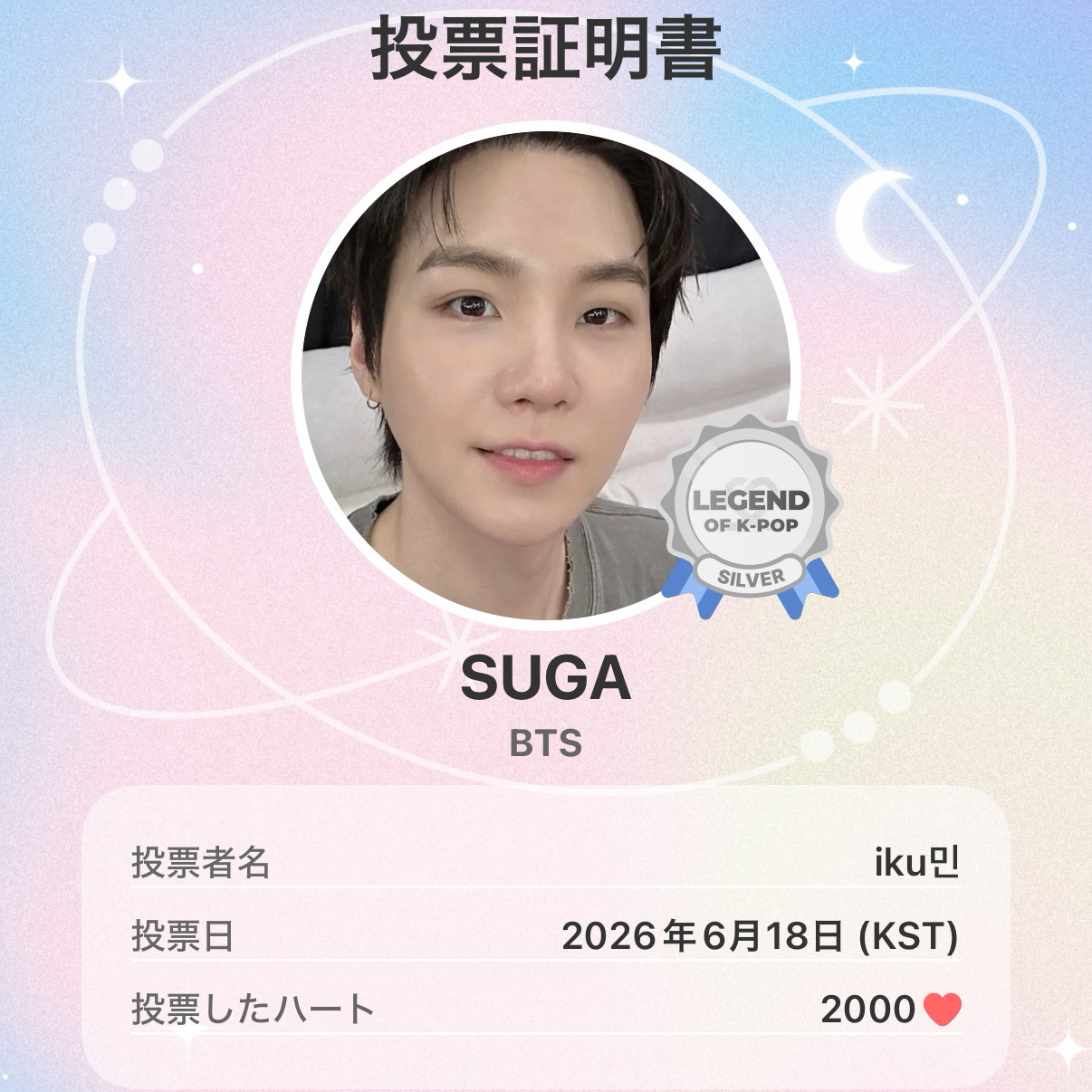 Foto terbaru SUGA (BTS)