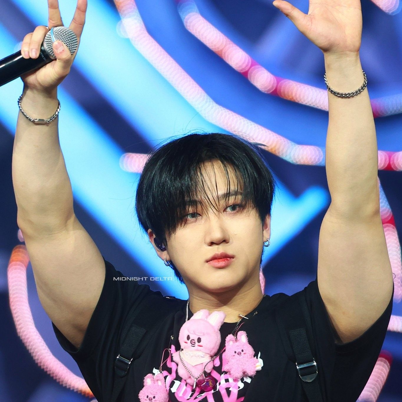 A moment captured by Changbin (Stray Kids)'s fan