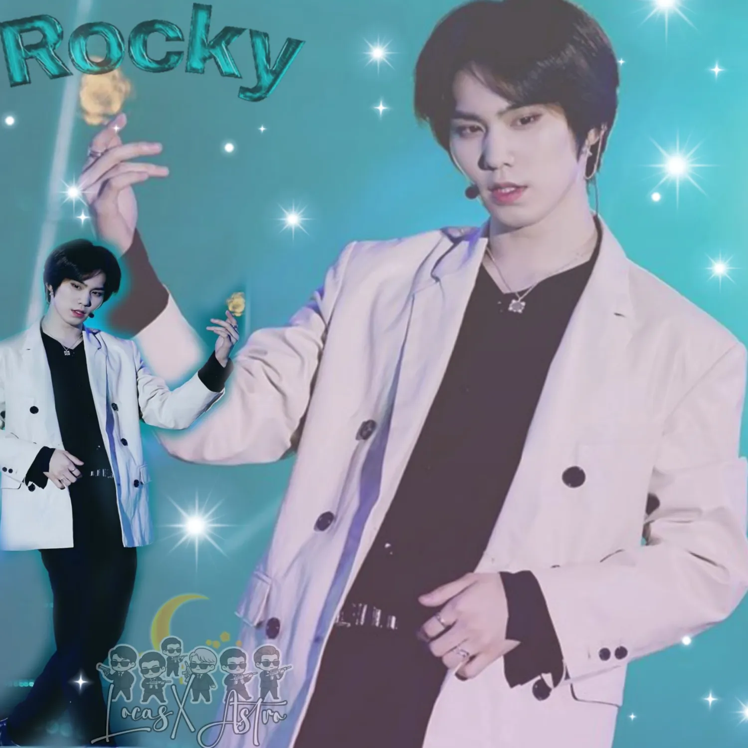 A moment captured by Rocky's fan