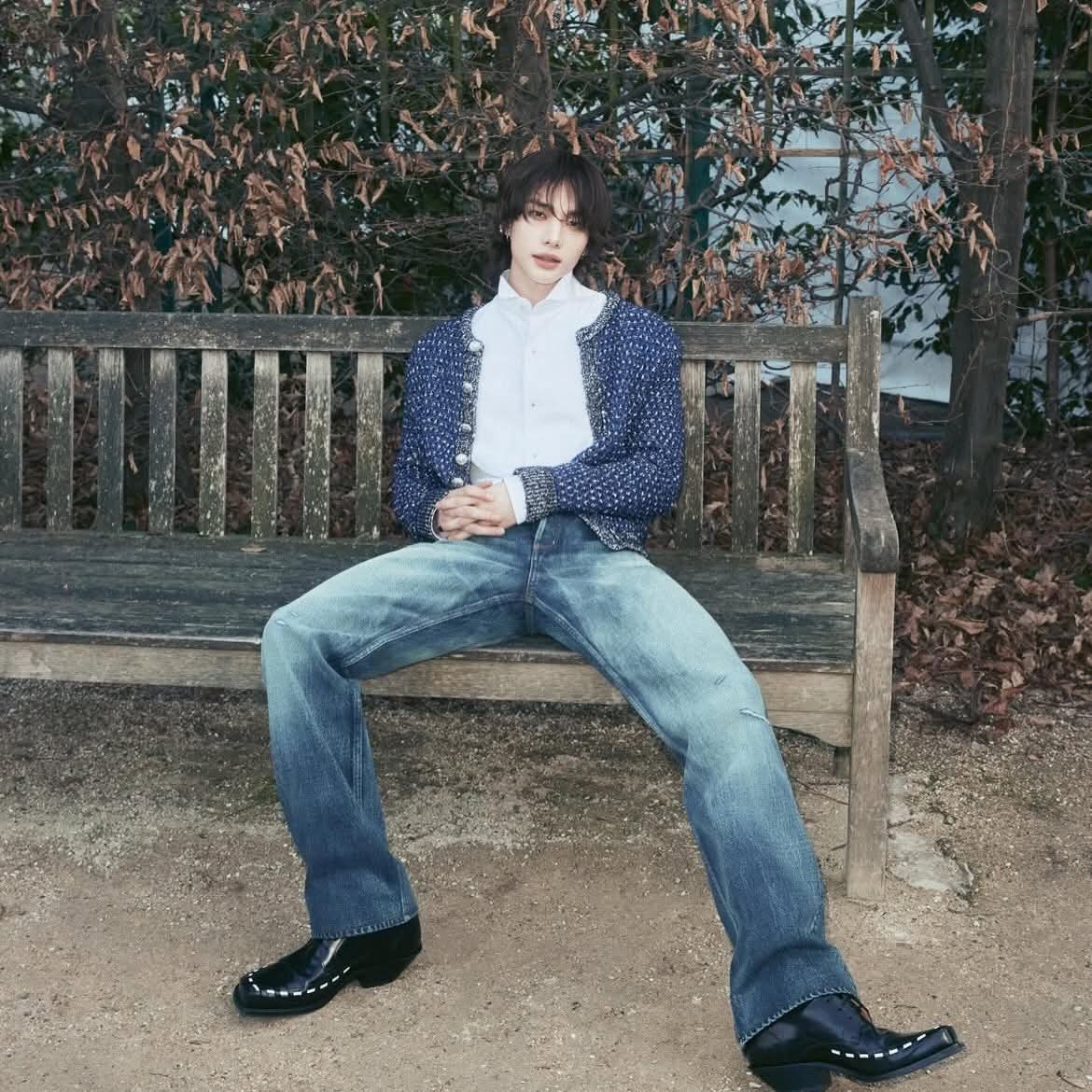 Recent activity shot of Hyunjin (Stray Kids)