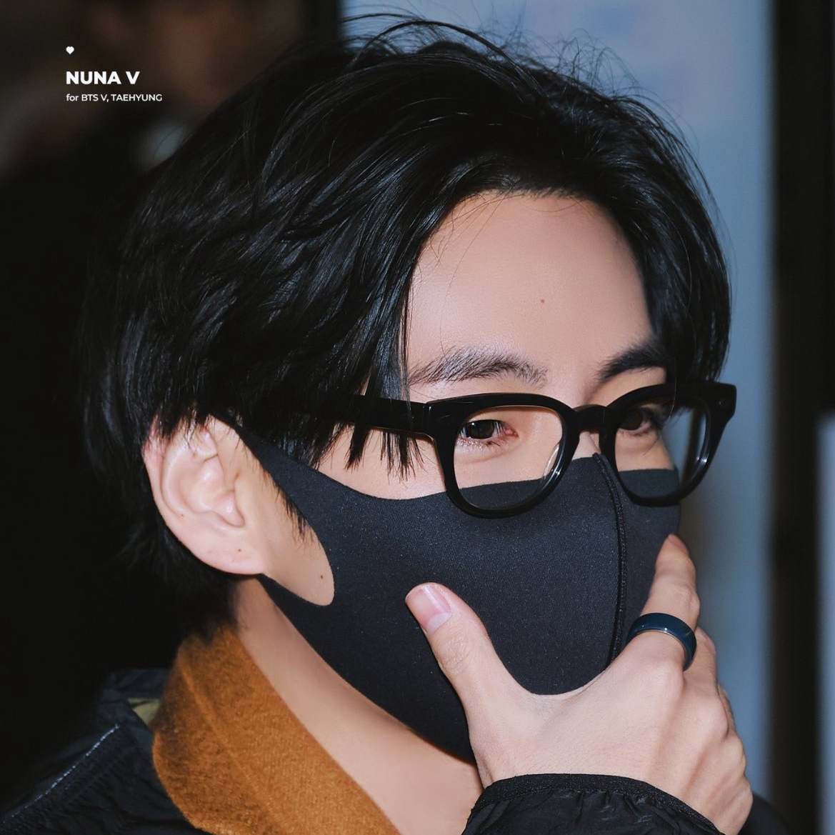 A moment captured by V (BTS)'s fan