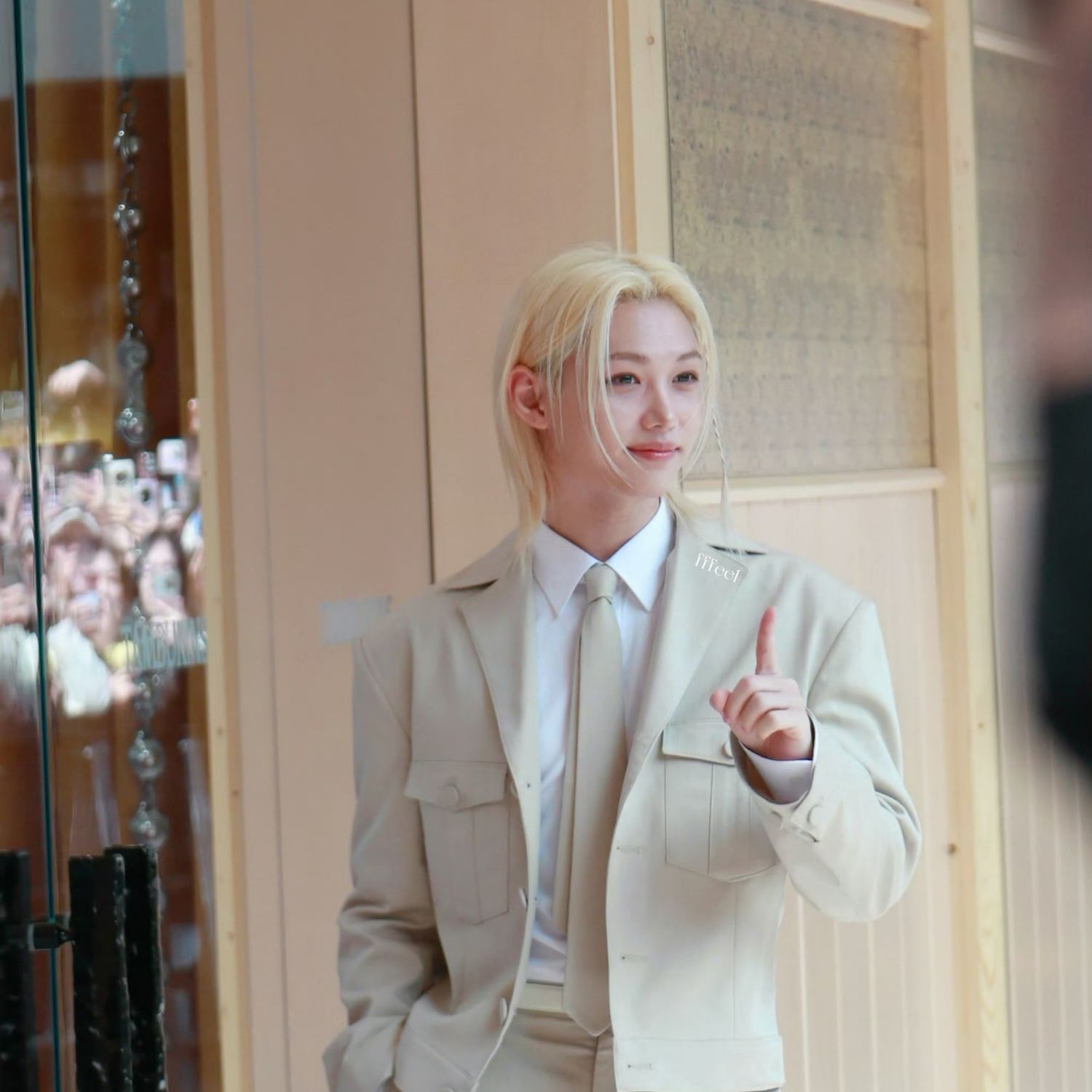 Recent activity shot of Felix (Stray Kids)