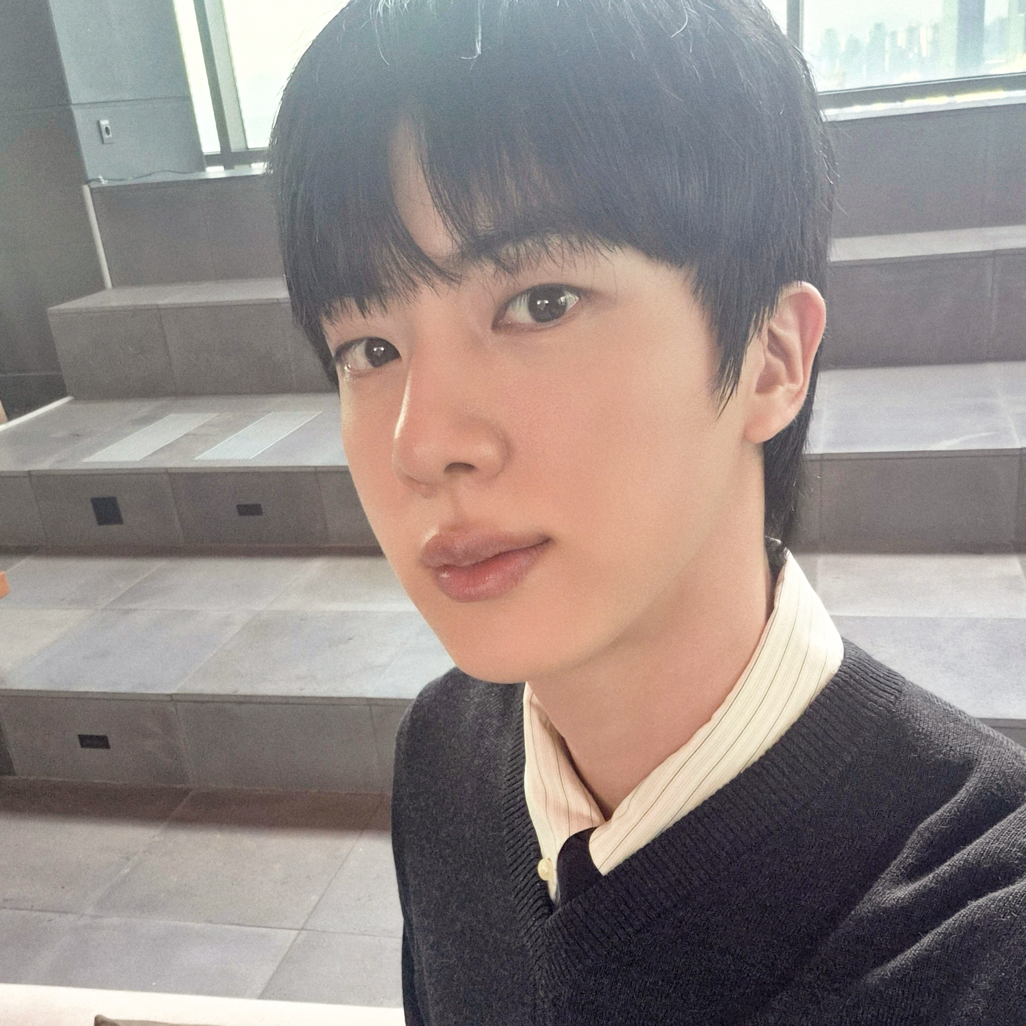 A moment captured by Jin (BTS)'s fan