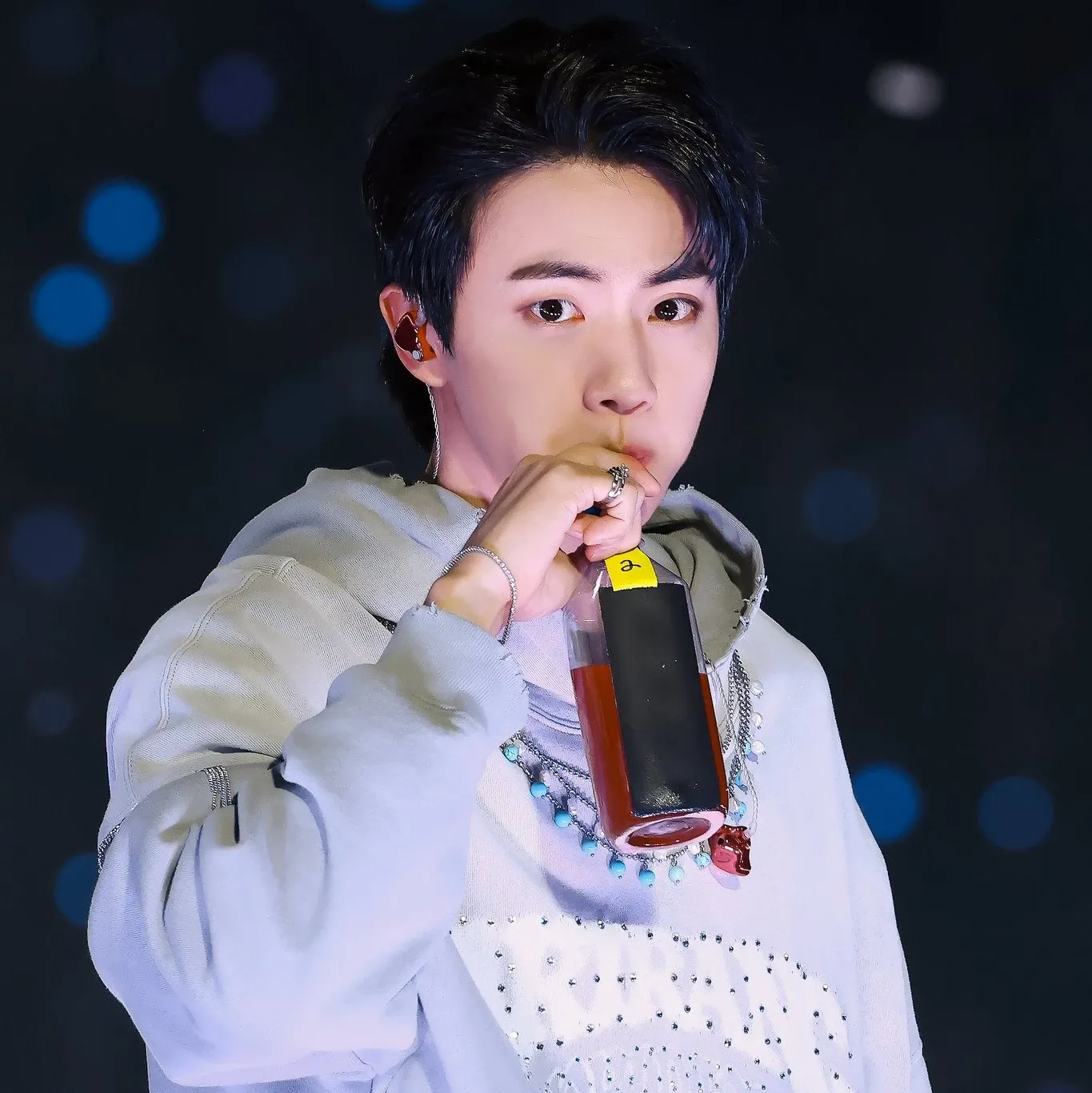 Recent activity shot of Jin (BTS)