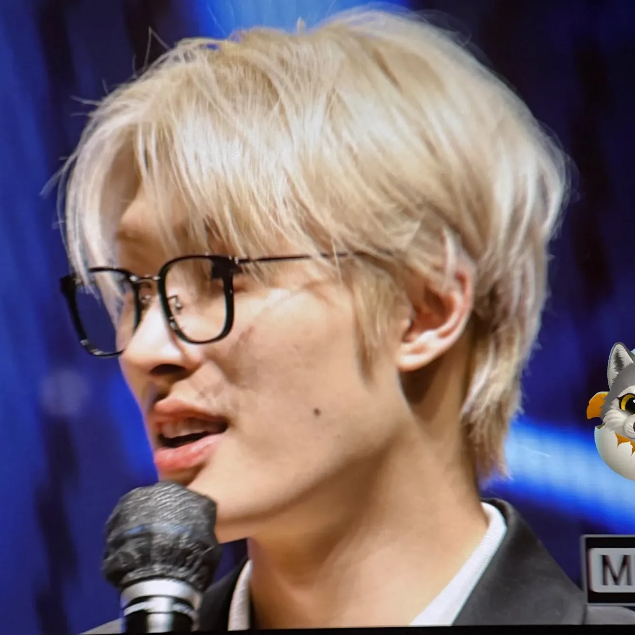 A moment captured by Mingi (ATEEZ)'s fan