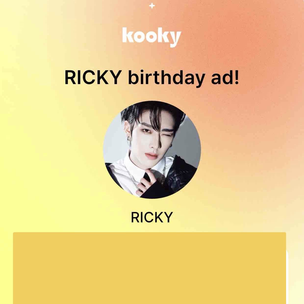 Behind-the-scenes cut of Ricky