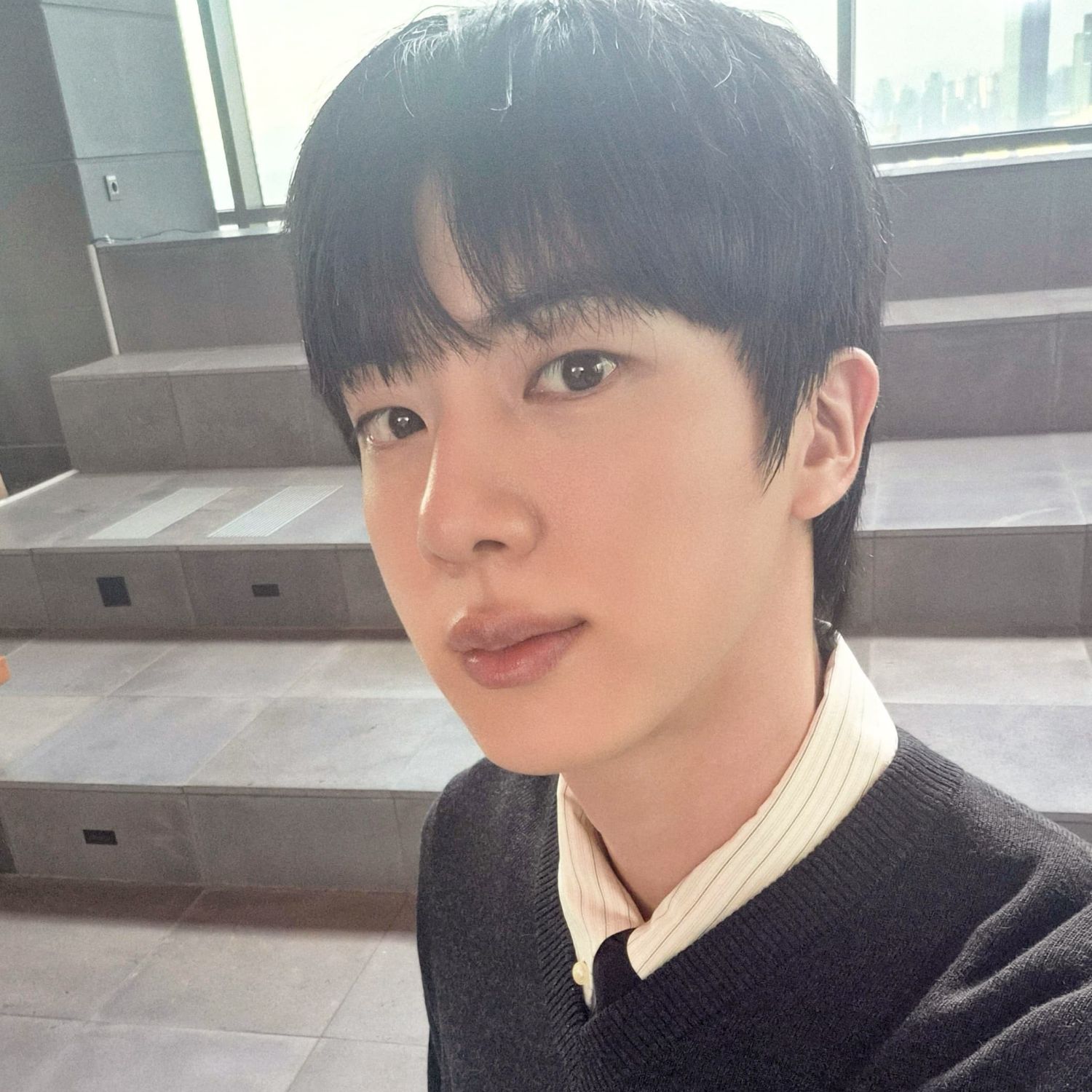Recent activity shot of Jin (BTS)