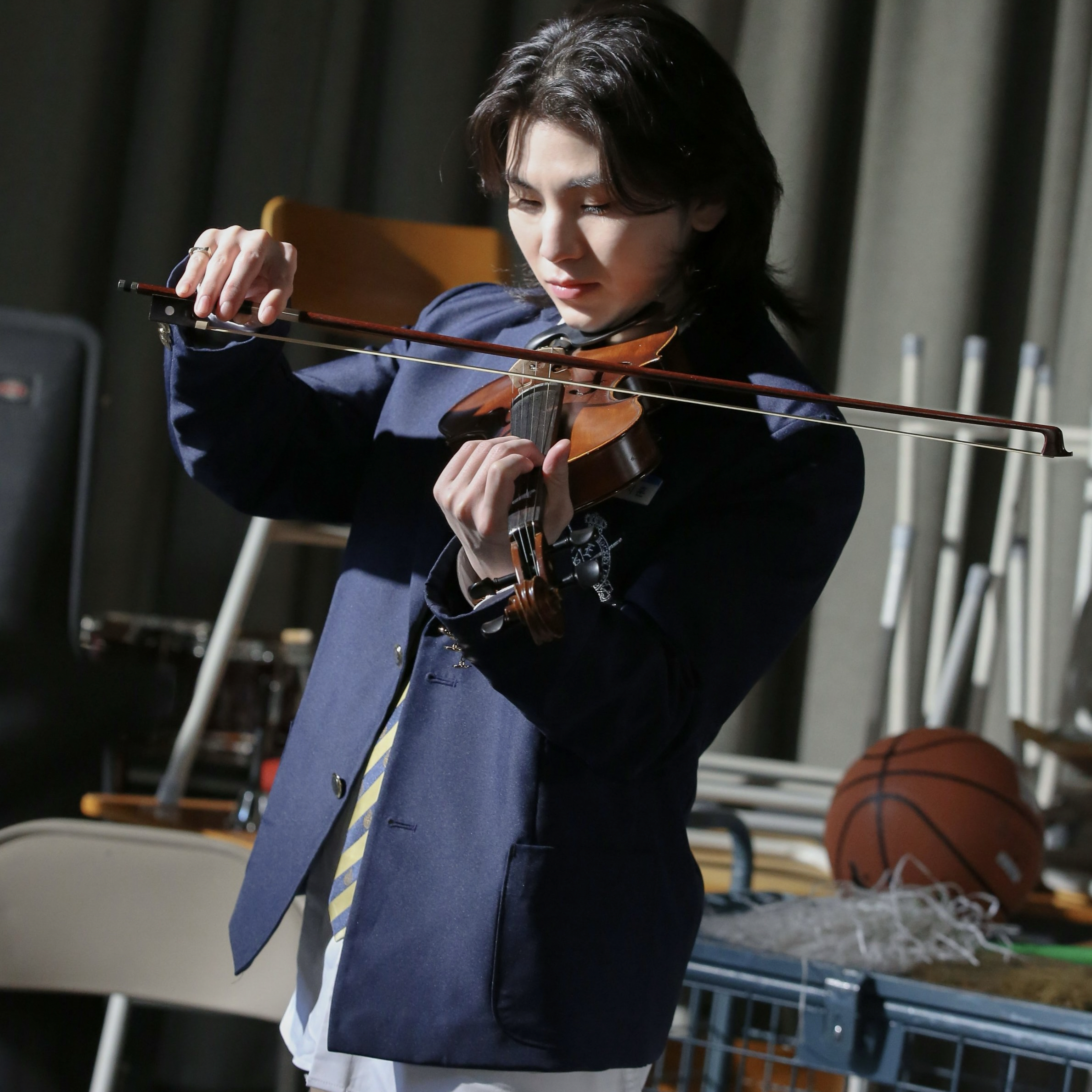 Recent activity shot of Woozi (SEVENTEEN)