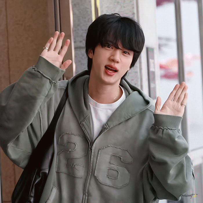 Momen yang diabadikan oleh penggemar Jin (BTS)