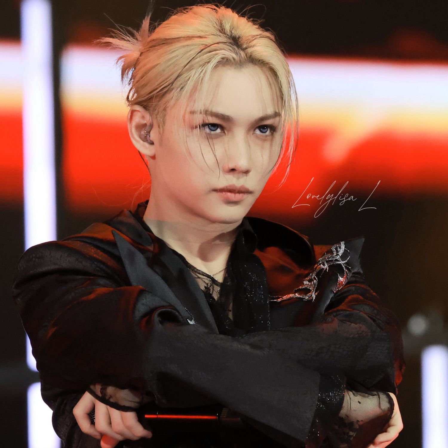 A moment captured by Felix (Stray Kids)'s fan