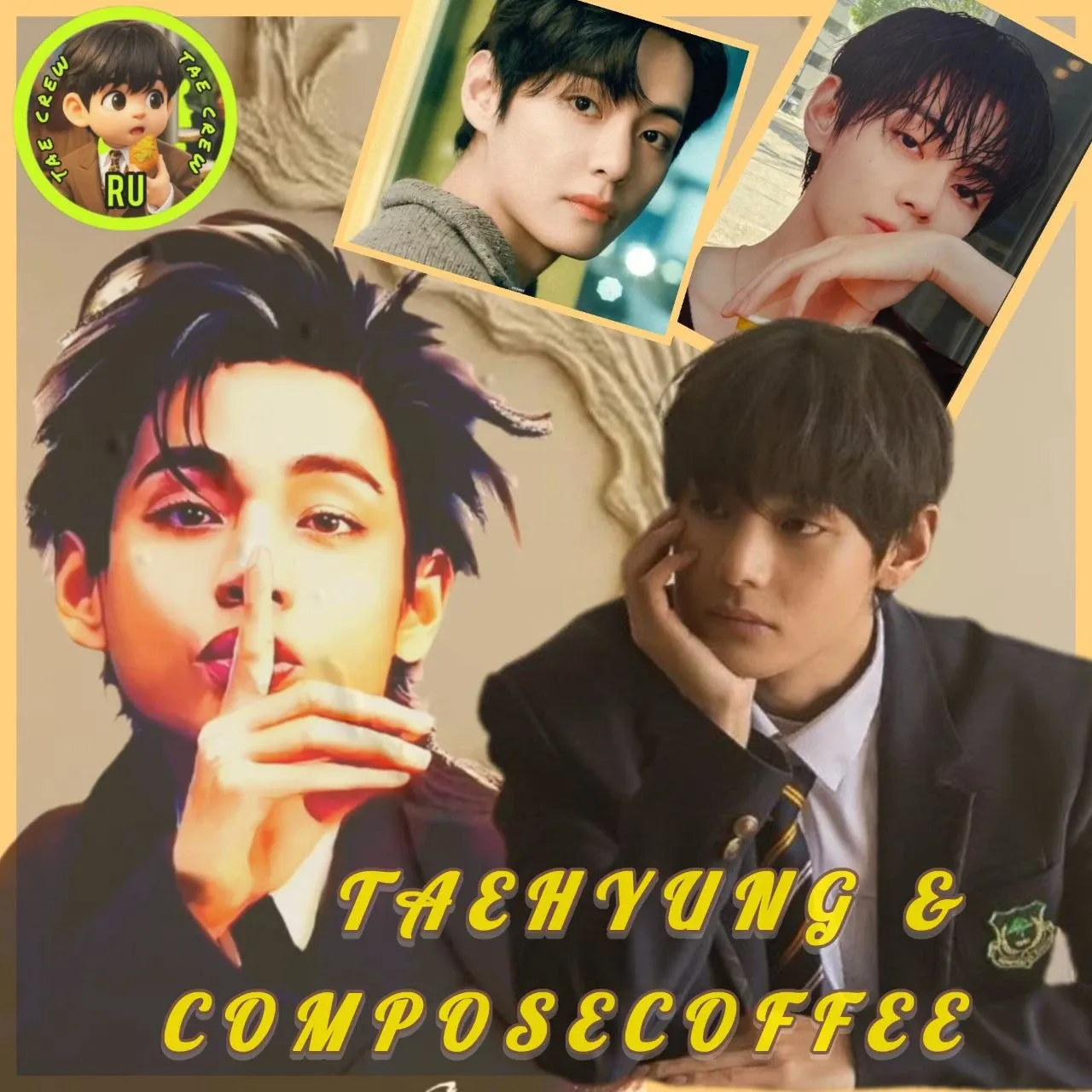 A moment captured by V (BTS)'s fan