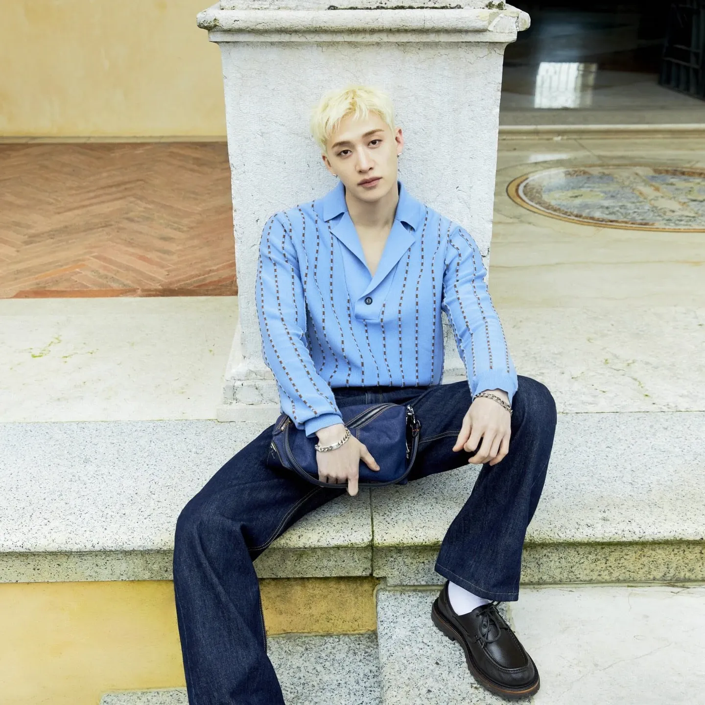 Recent activity shot of Bang Chan (Stray Kids)