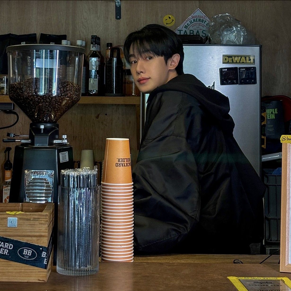 Momen yang diabadikan oleh penggemar Wonho