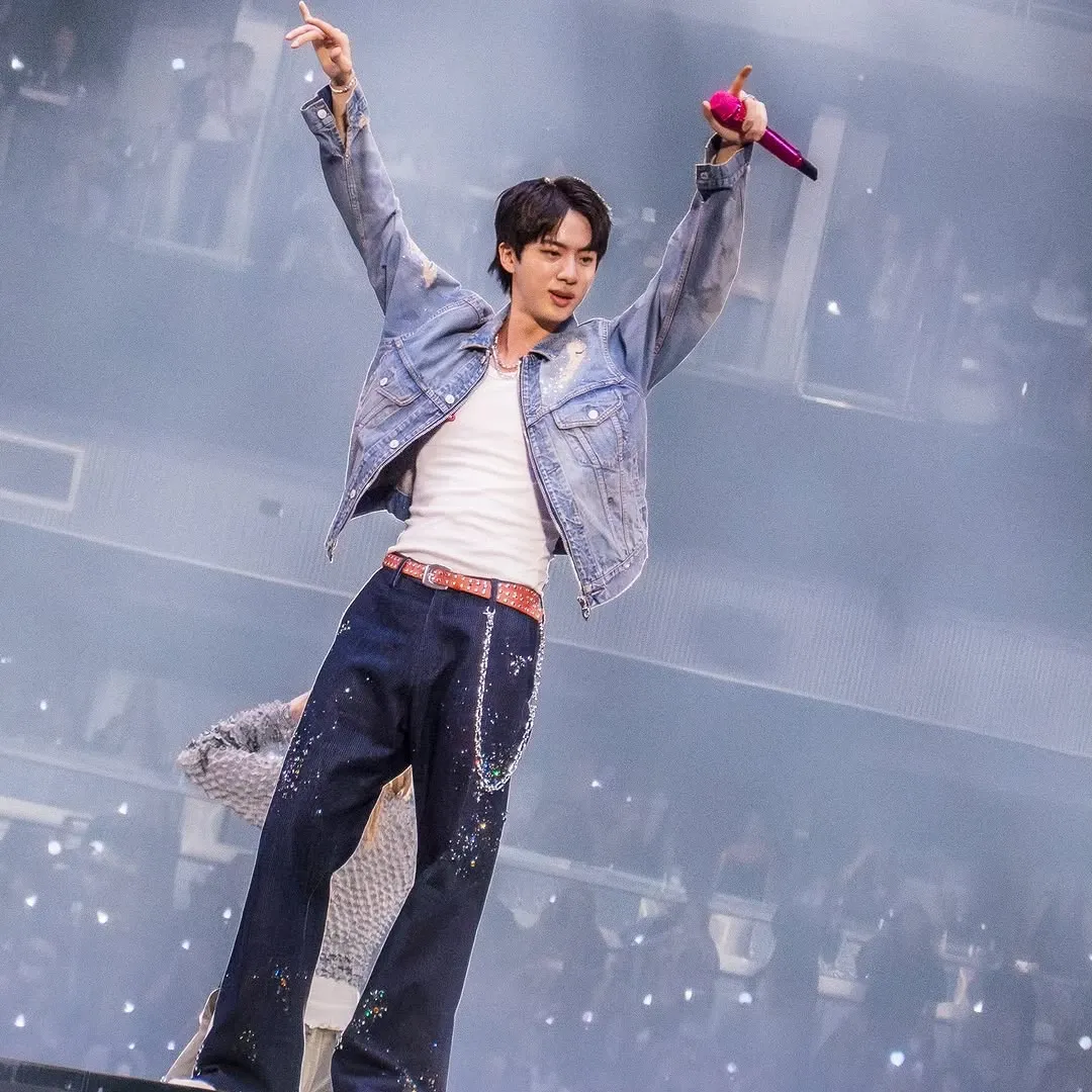 A moment captured by Jin (BTS)'s fan