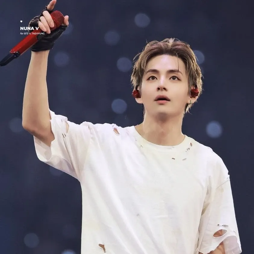 A moment captured by V (BTS)'s fan