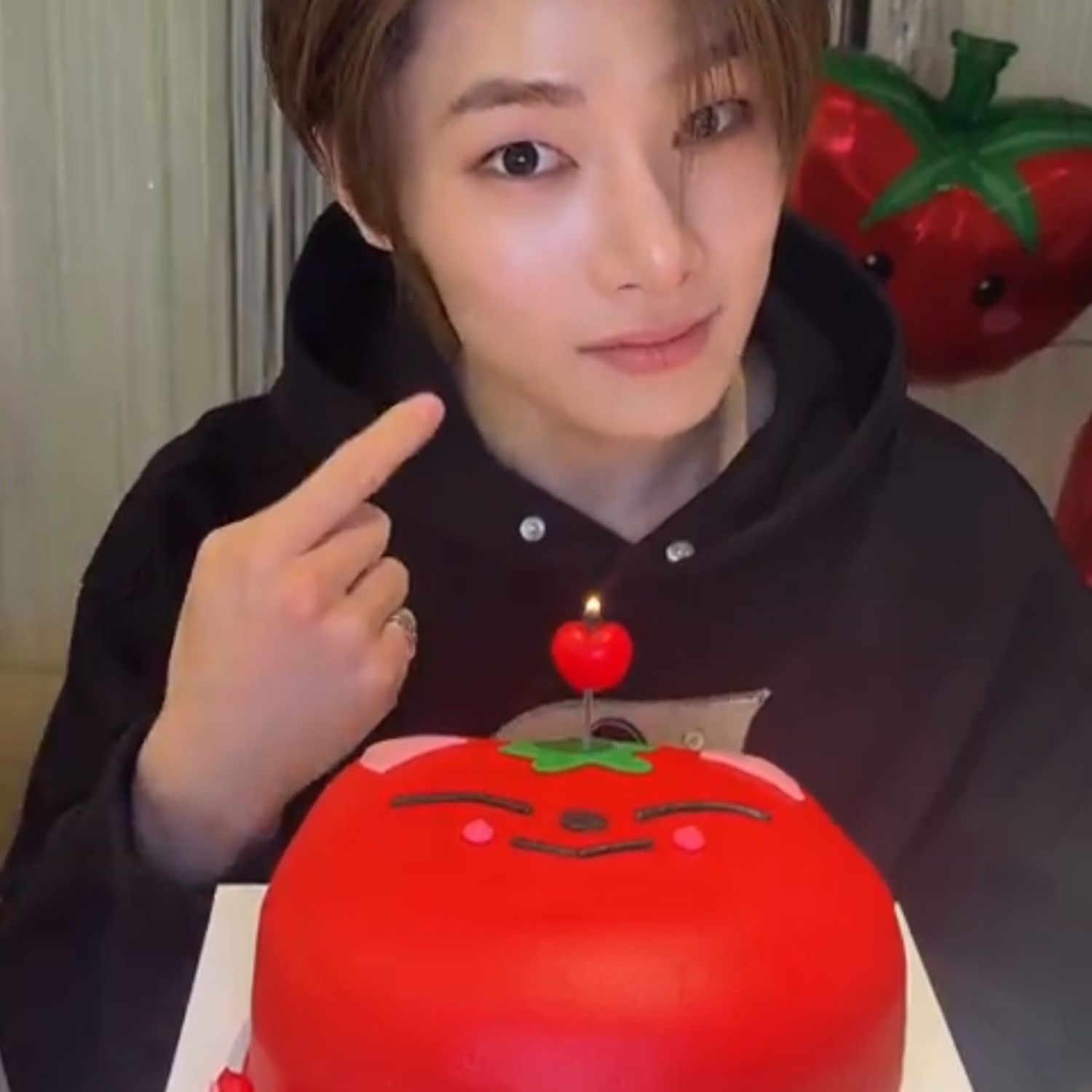 A moment captured by I.N (Stray Kids)'s fan