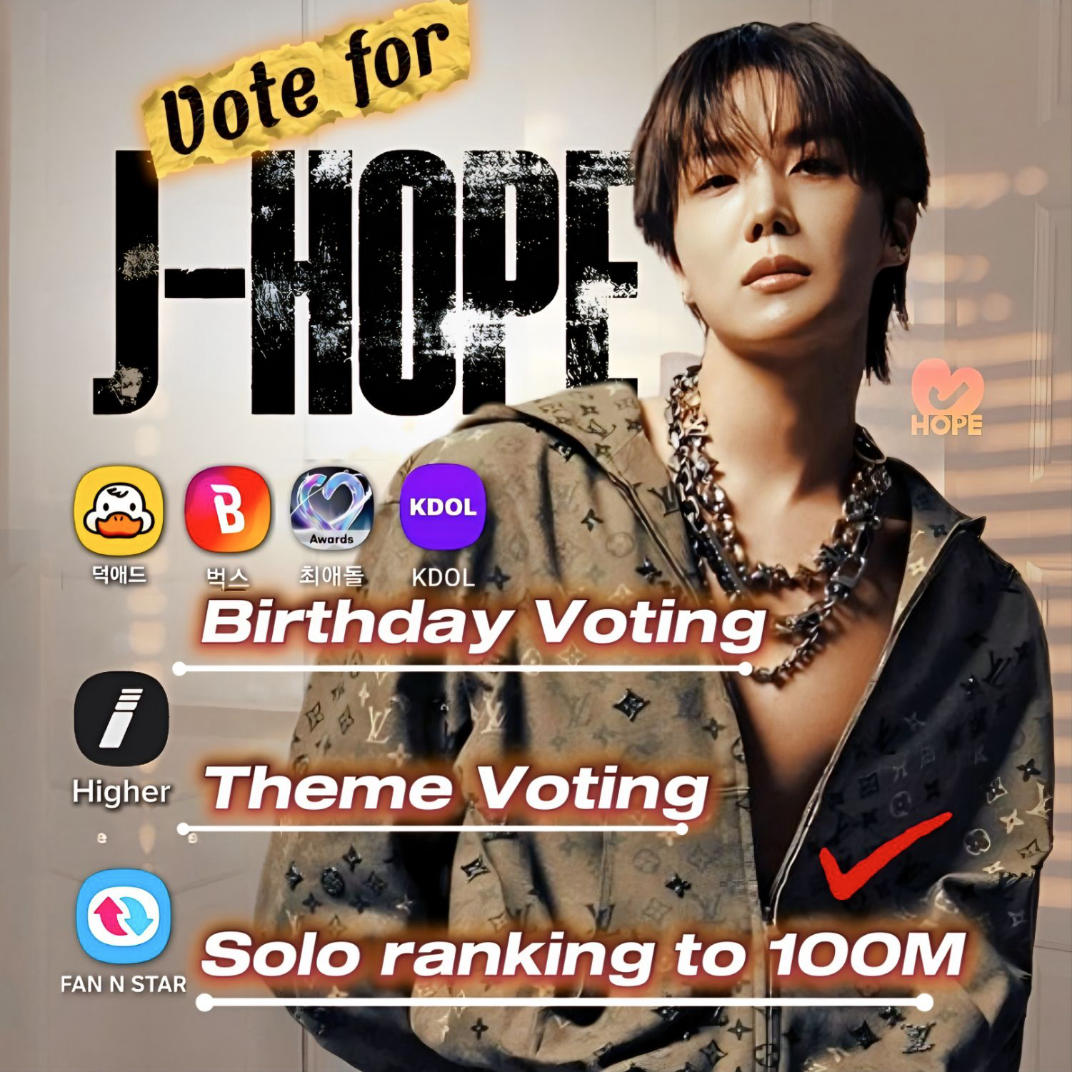 Foto aktivitas terbaru j-hope (BTS)