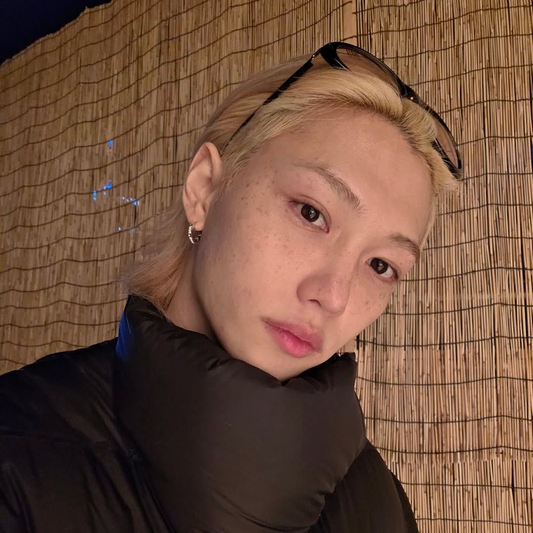 A moment captured by Stray Kids's fan