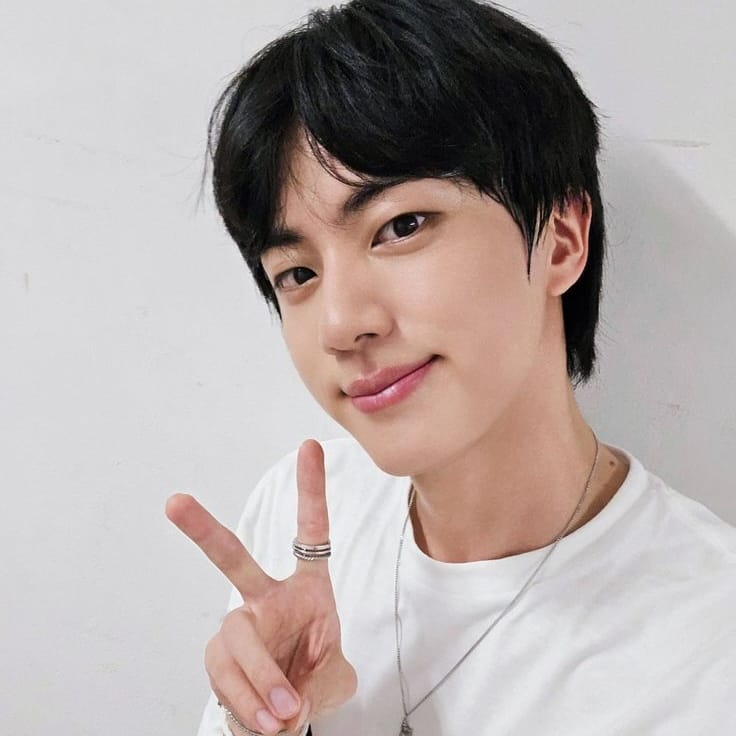 Recent activity shot of Jin (BTS)