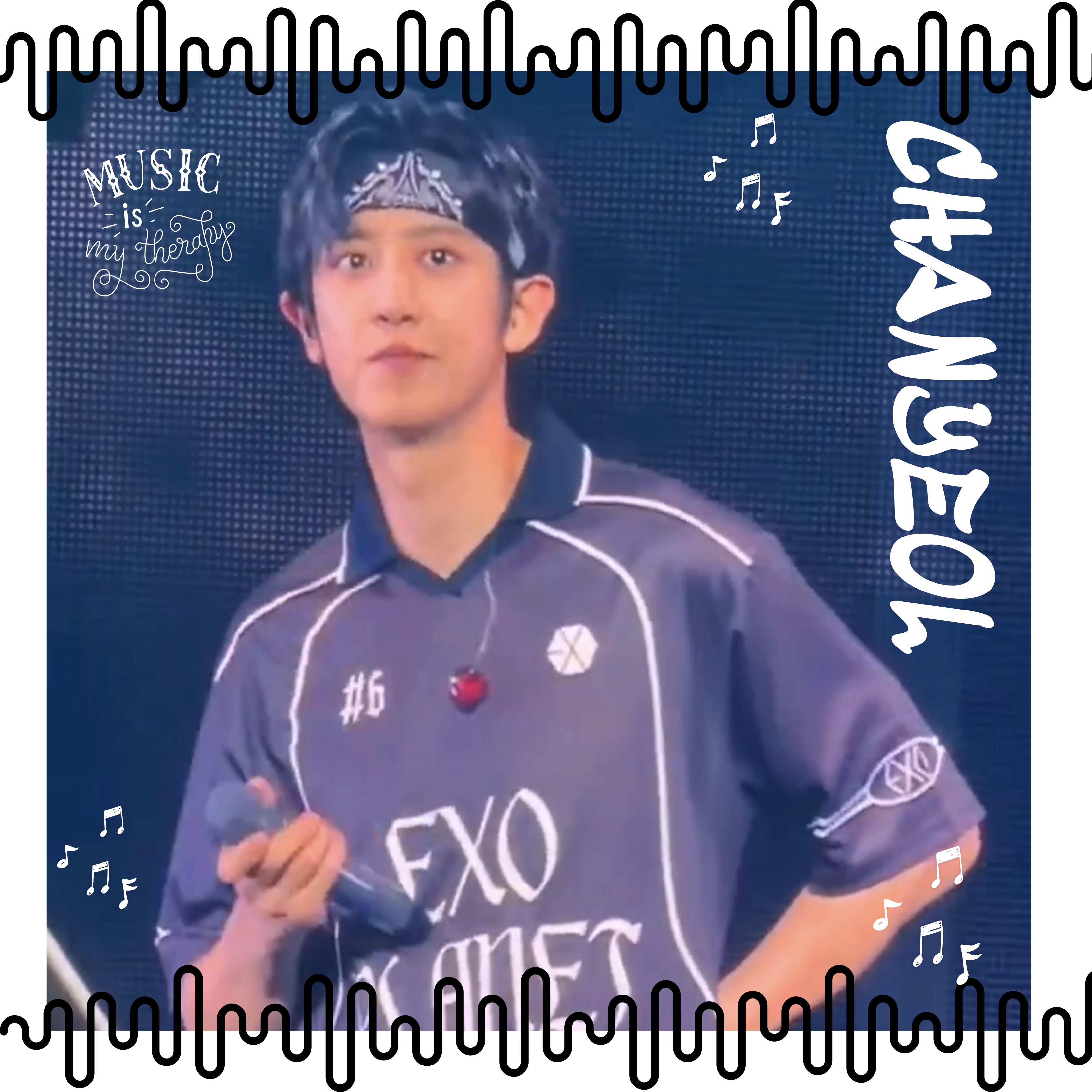 Recent activity shot of Chanyeol (EXO)