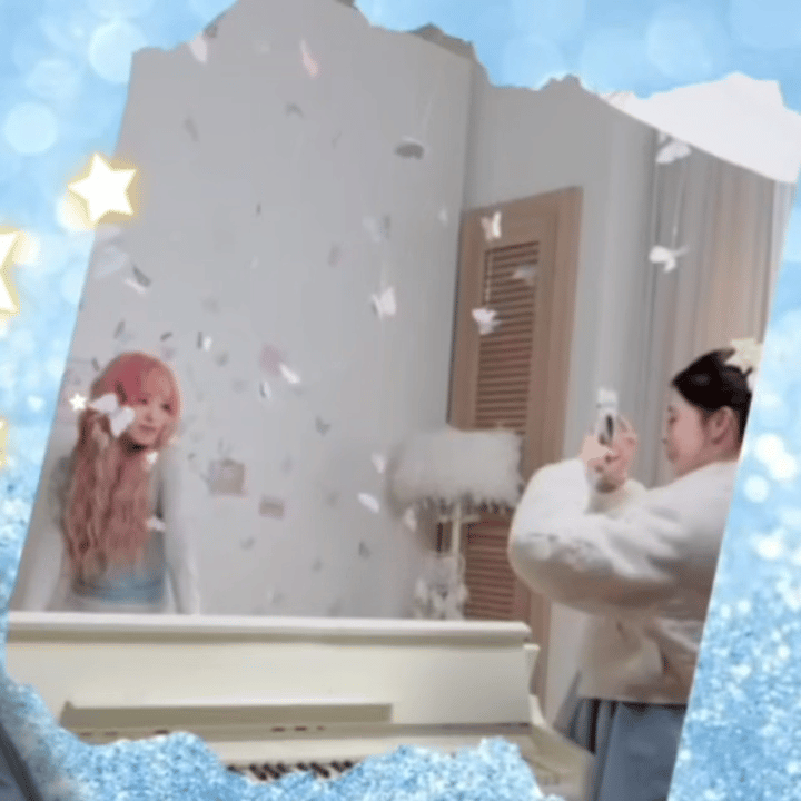 A moment captured by Rima (NiziU)'s fan