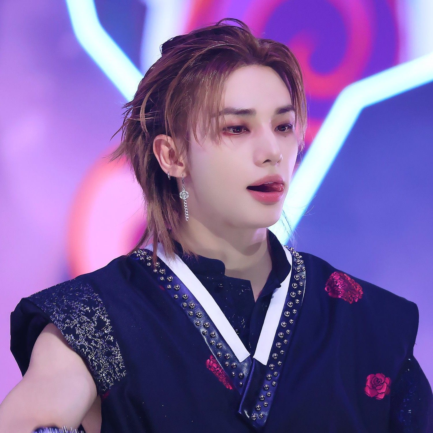 Recent activity shot of Hyunjin (Stray Kids)