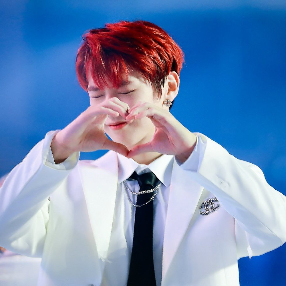 A moment captured by Kang Daniel's fan