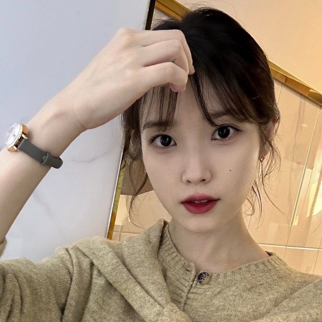 Momen yang diabadikan oleh penggemar IU