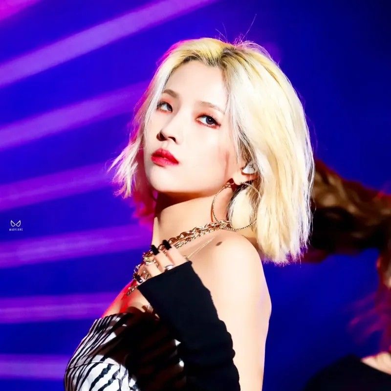 Recent activity shot of Soyeon (i-dle)