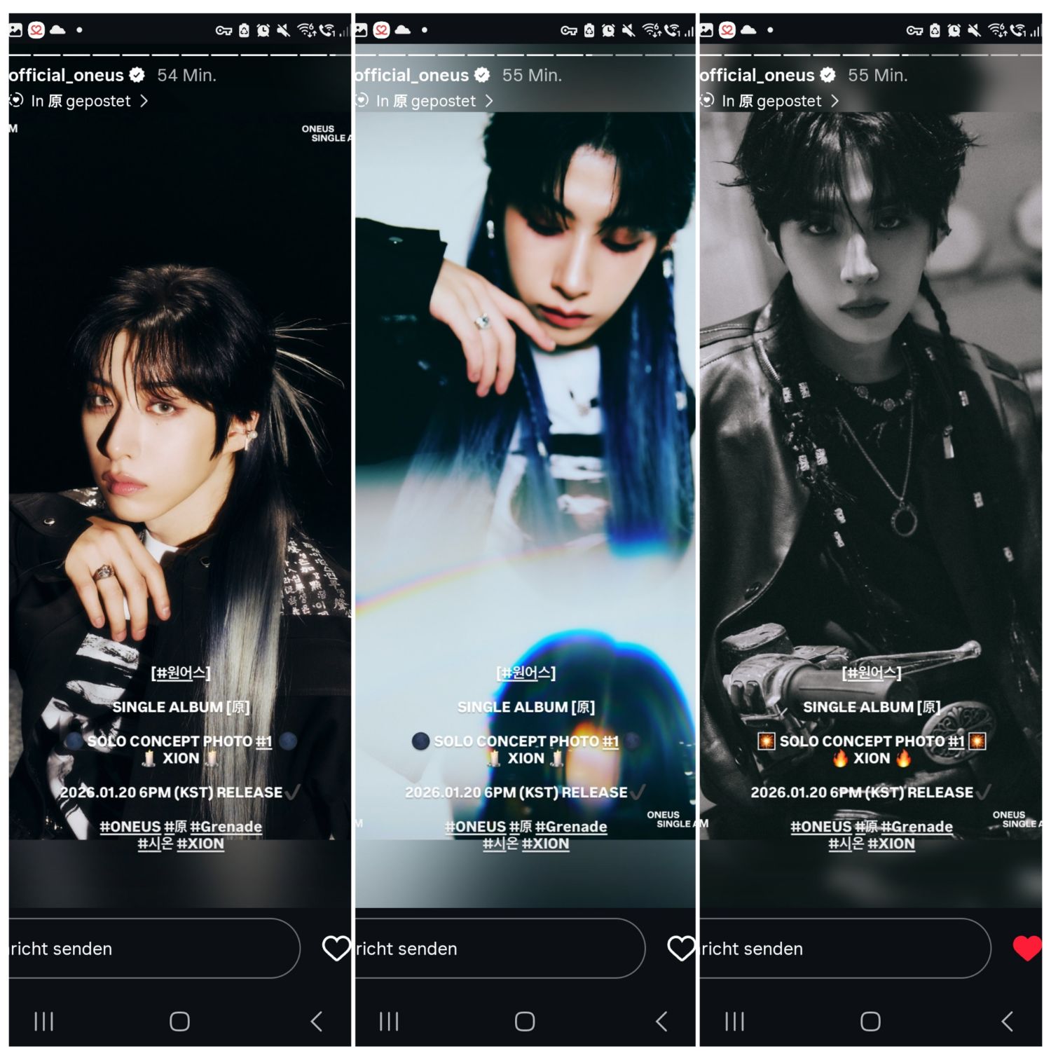 Recent activity shot of XION (ONEUS)