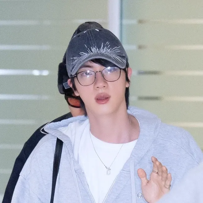 Recent activity shot of Jin (BTS)