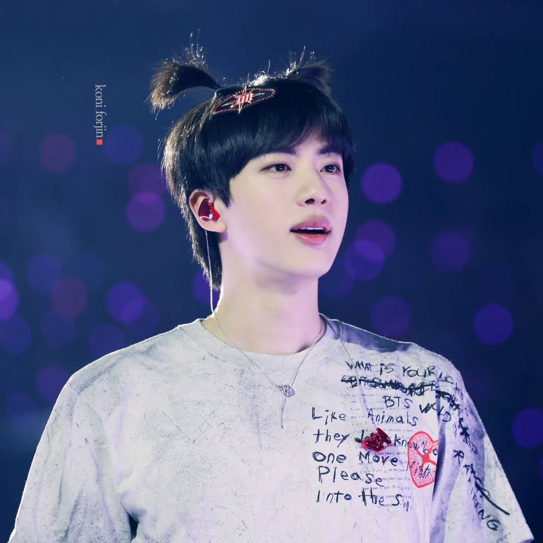 Recent activity shot of Jin (BTS)