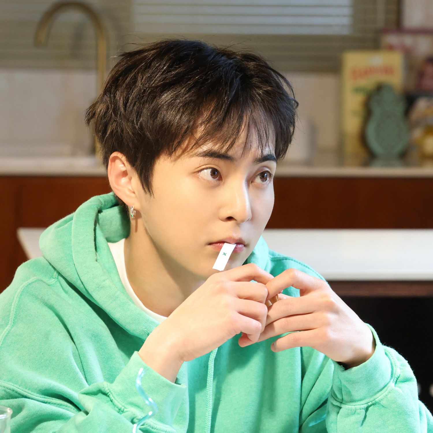 A moment captured by Xiumin (EXO)'s fan