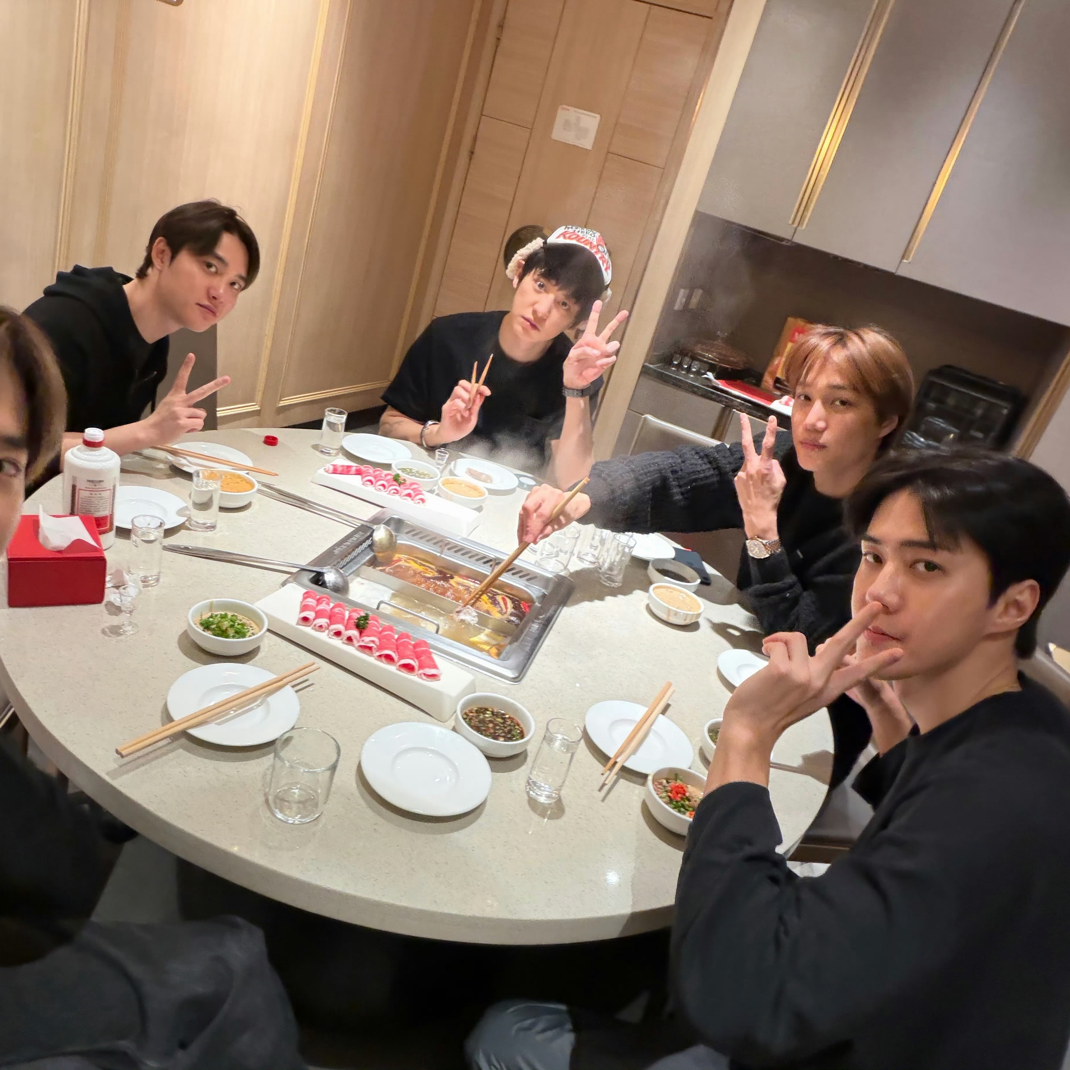 Recent activity shot of EXO