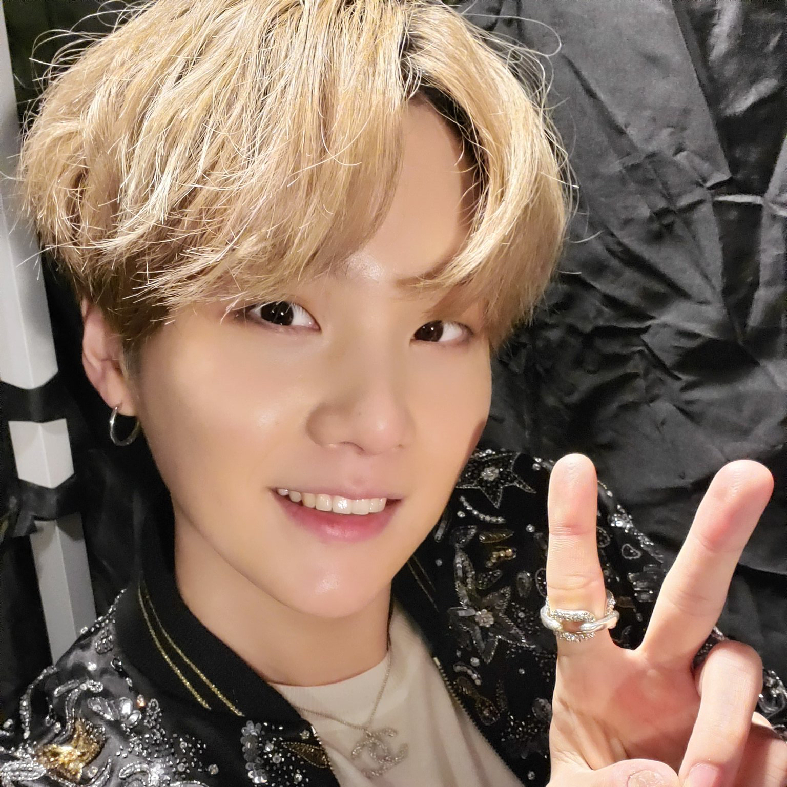 Recent activity shot of SUGA (BTS)