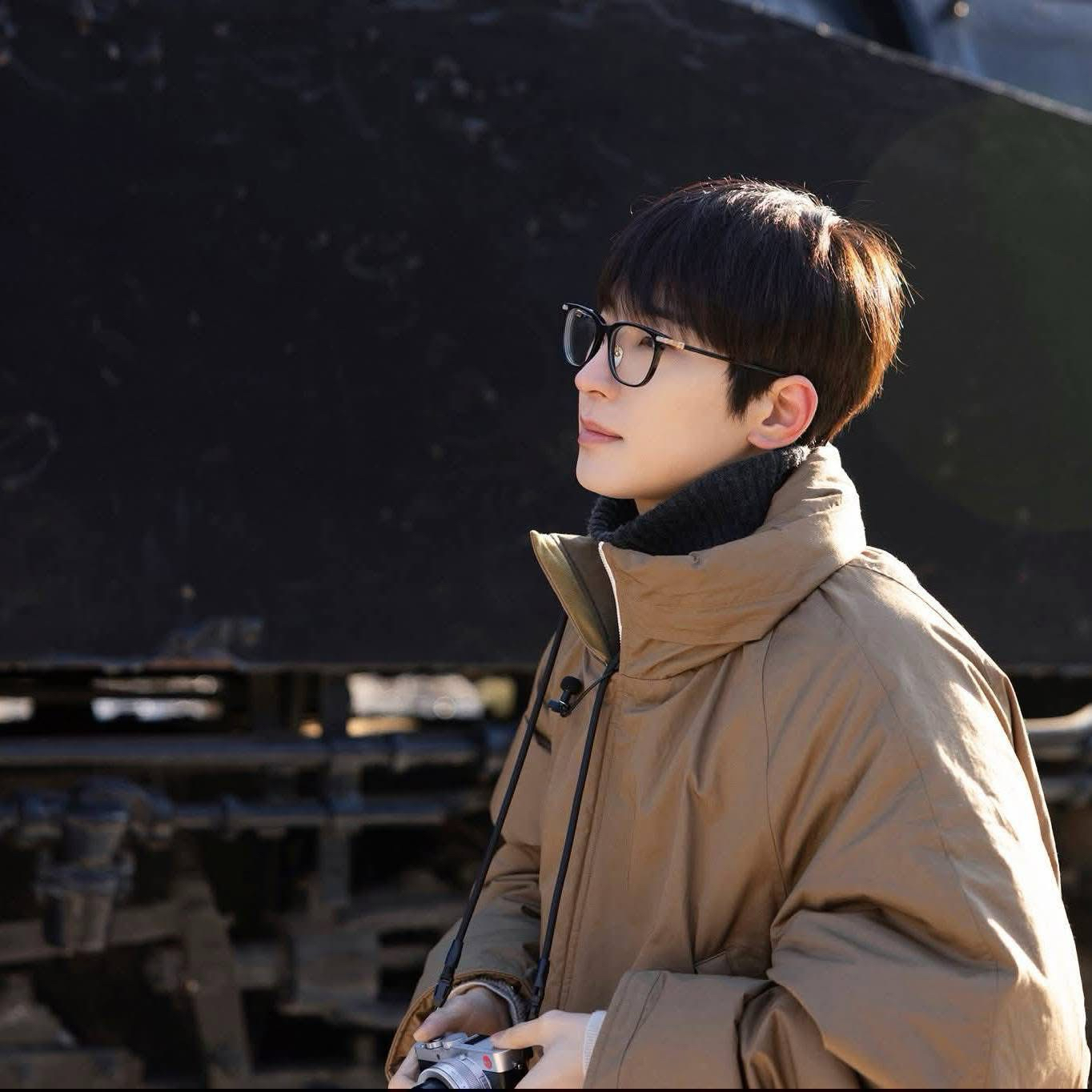 A moment captured by Wonwoo (SEVENTEEN)'s fan