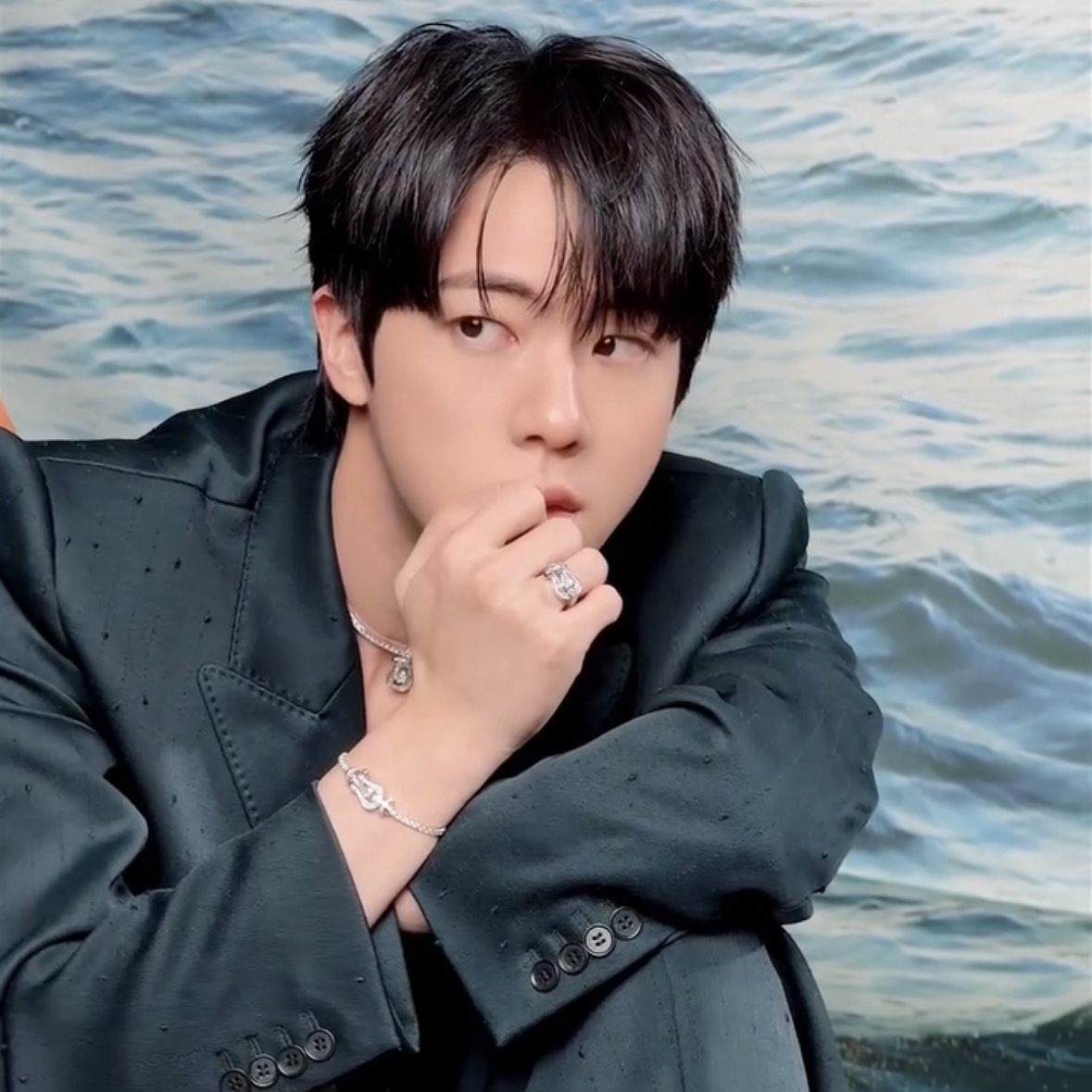 Momen yang diabadikan oleh penggemar Jin (BTS)