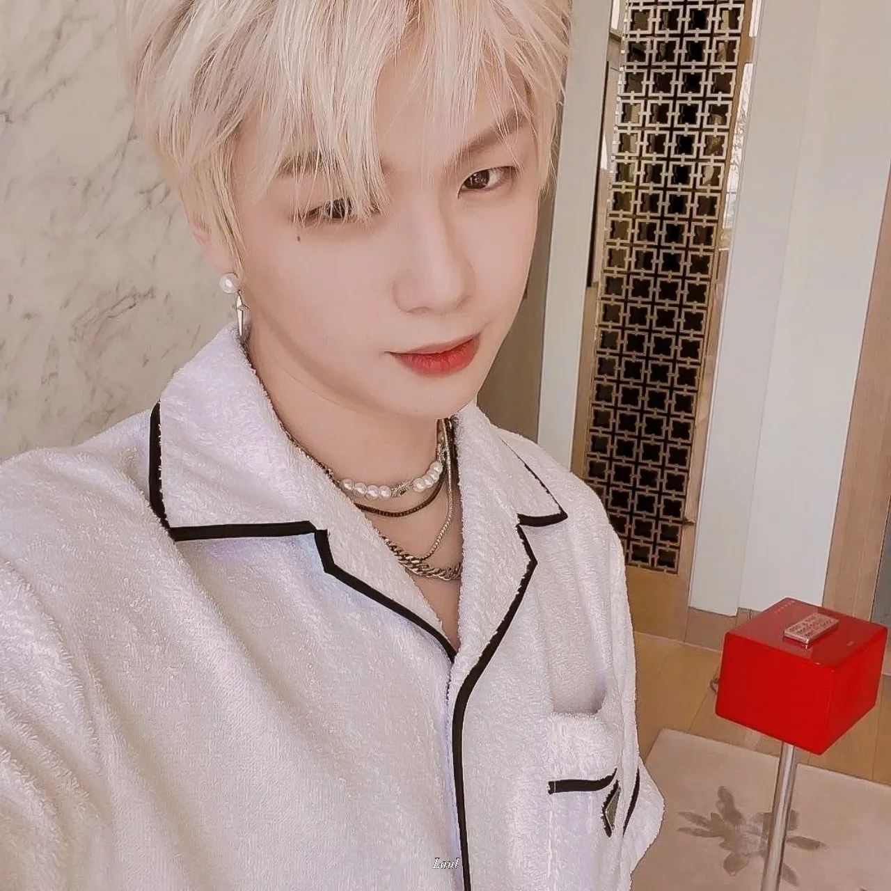 A moment captured by Kang Daniel's fan