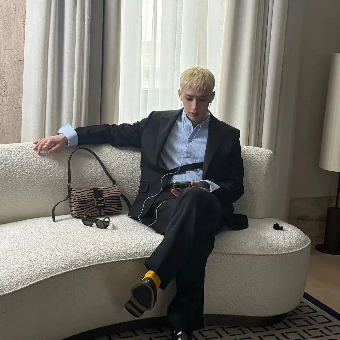 Recent activity shot of Bang Chan (Stray Kids)