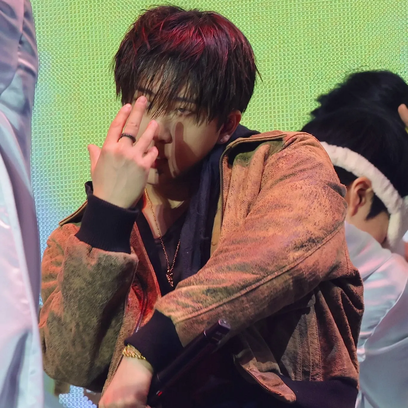 A moment captured by Changbin (Stray Kids)'s fan