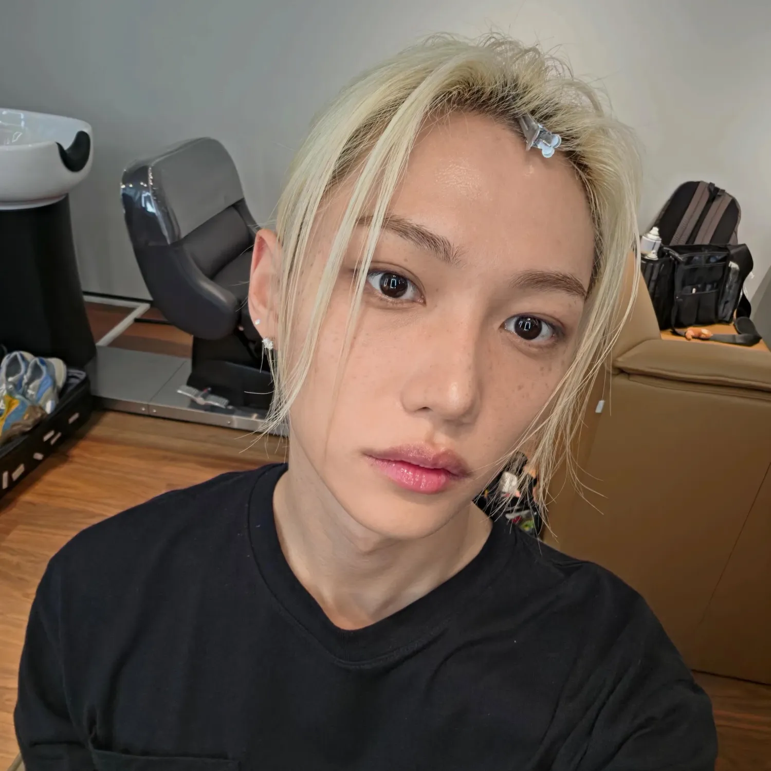 Recent activity shot of Felix (Stray Kids)